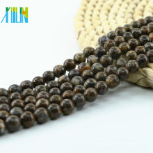 L-0069 Round Picasso Jasper Natural Gemstone Beads Red Creek Jasper for Jewelry Making